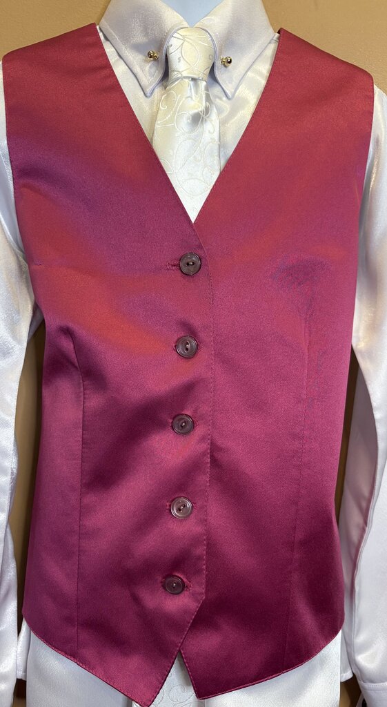 FUCHSIA SATIN HAWKWOOD VEST