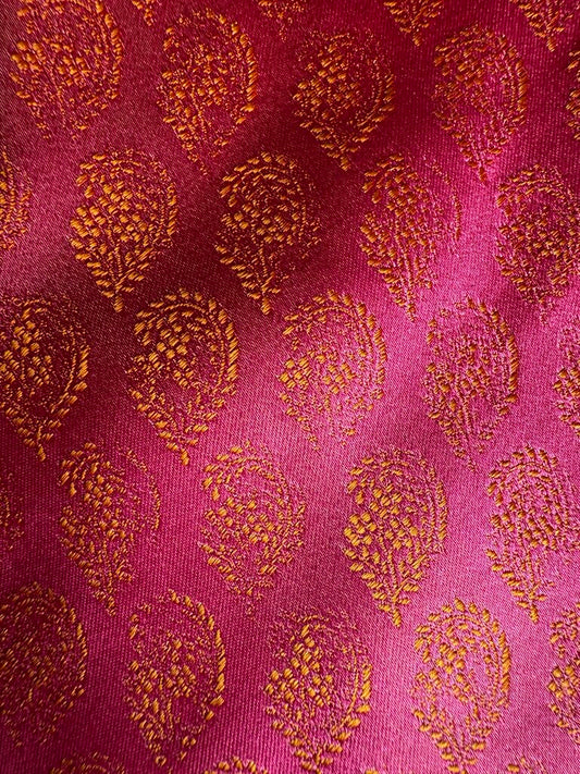 TIE PINK WITH GOLD
