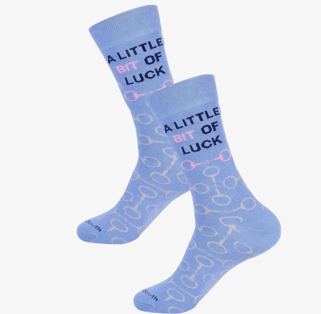 BLUE SNAFFLE LUCKY SOCKS