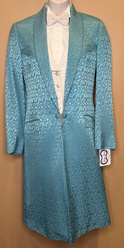 TEAL PATTERN DEREGNAUCOURT DAY COAT