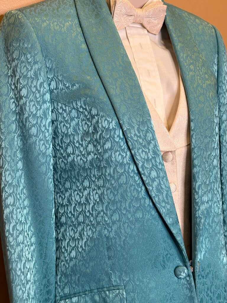 TEAL PATTERN DEREGNAUCOURT DAY COAT