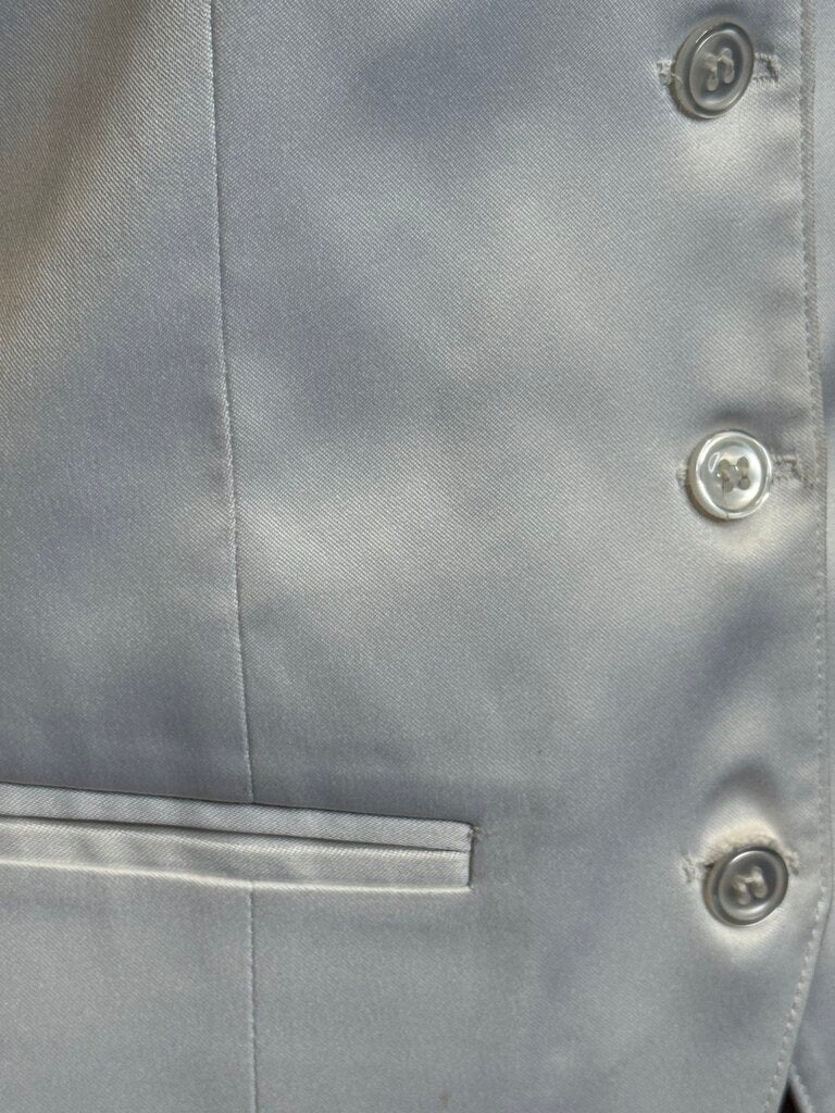 WHITE MATTE SATIN BETTY BERDINE VEST