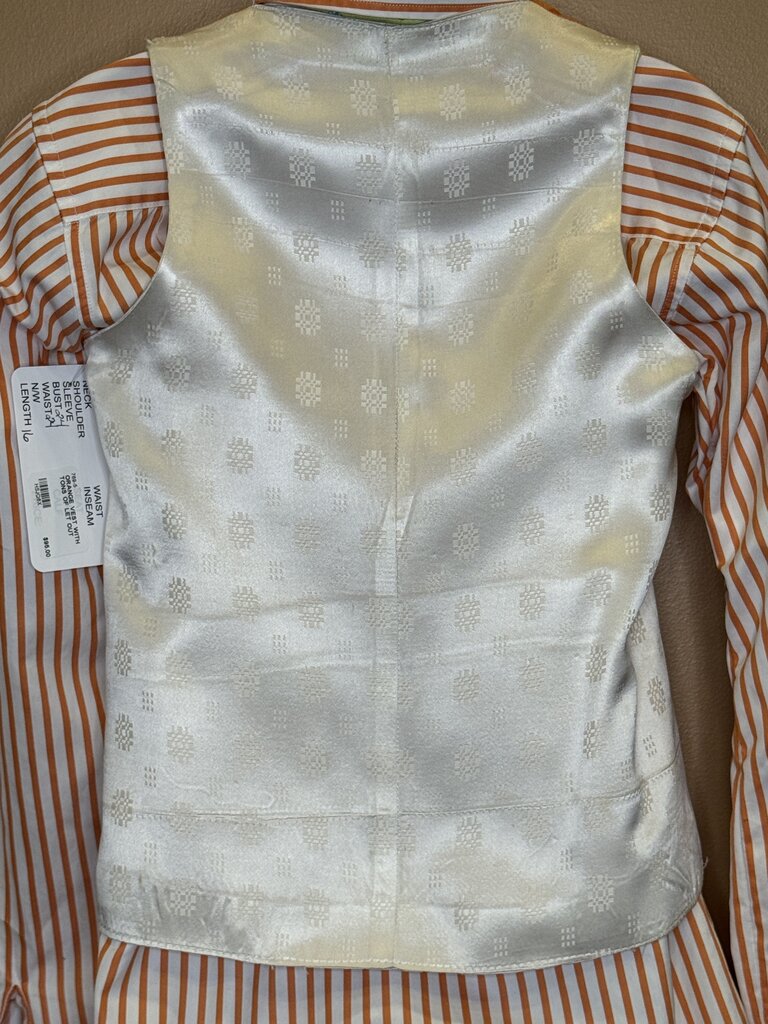 ORANGE VEST WITH TONS OF LET OUT