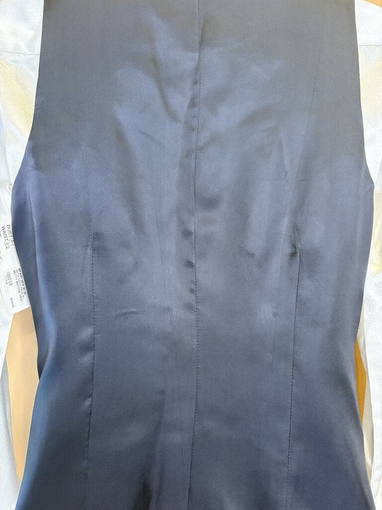 BRAND NEW BLUE WITH GOLD PAISLEY BETTY BERDINE VEST