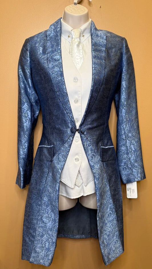 BLUE PAISLEY DEREGNAUCOURT DAY COAT