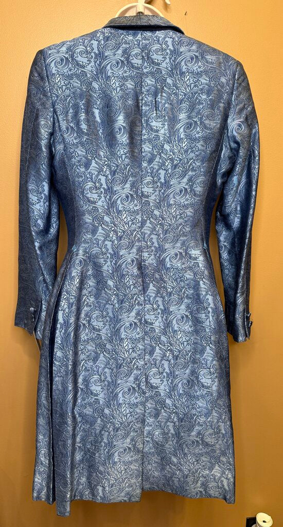 BLUE PAISLEY DEREGNAUCOURT DAY COAT