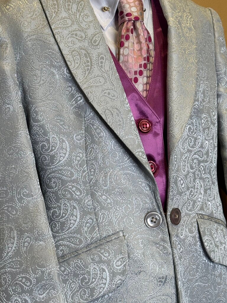 SILVER PAISLEY HAWKWOOD DAY COAT