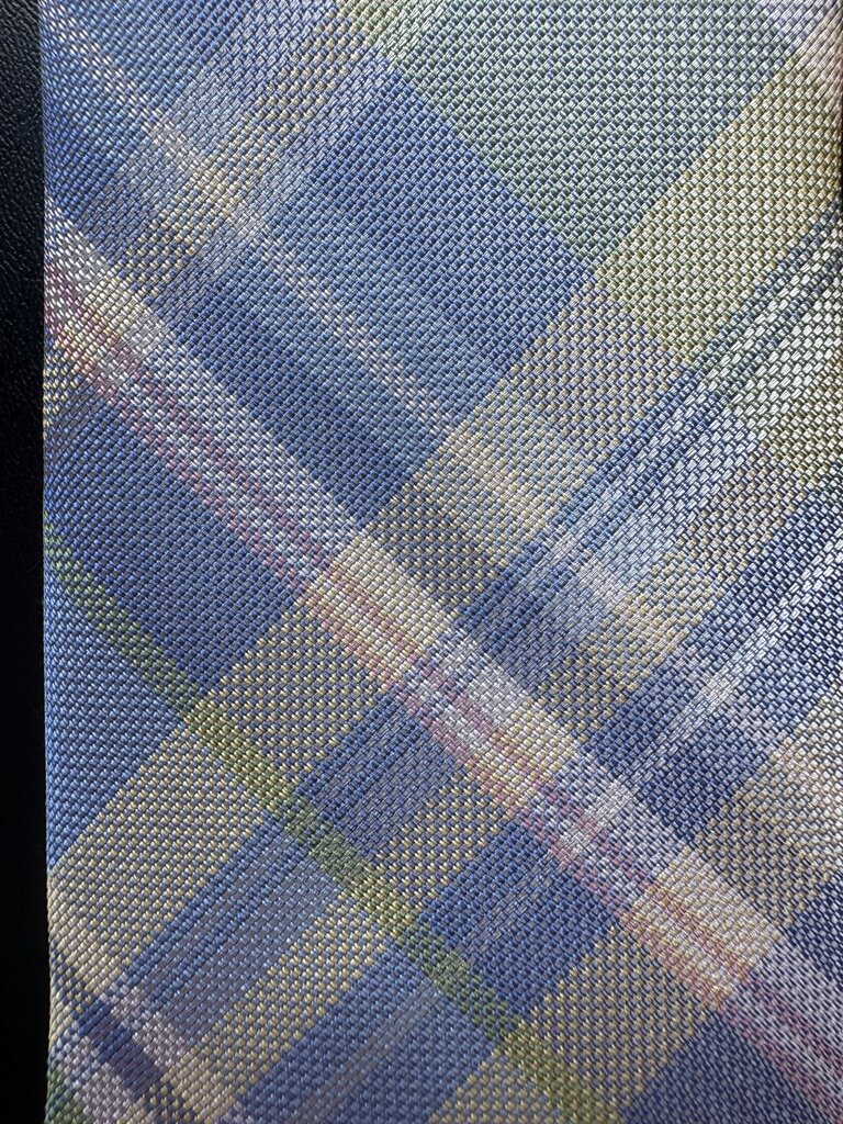 GREEN, PURPLE, PINK PLAID TIE