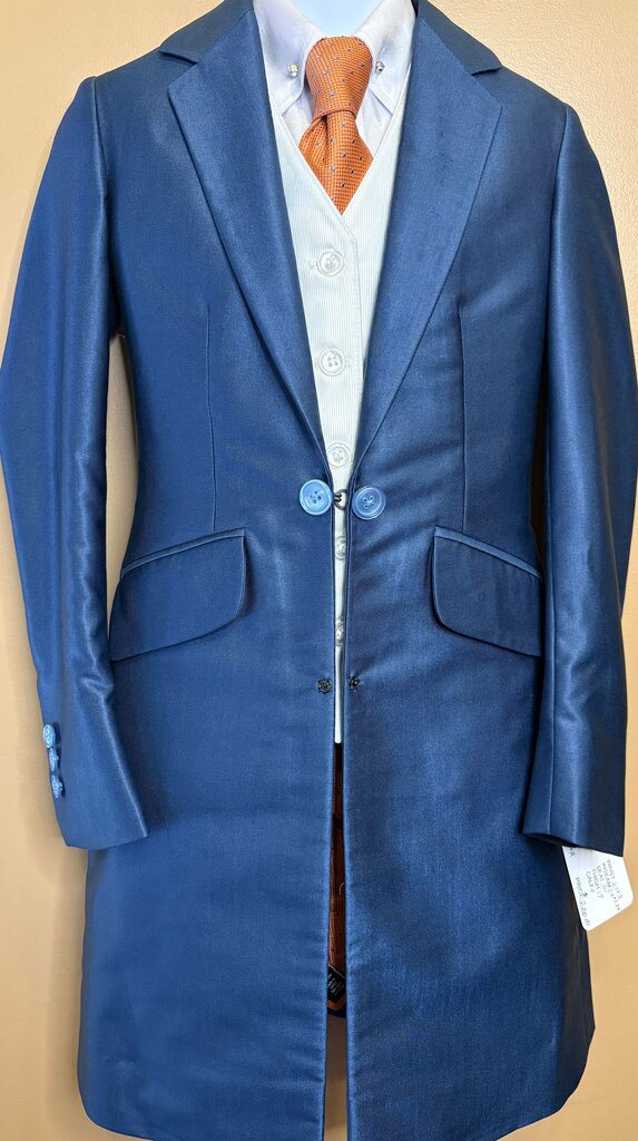 MEDIUM BLUE SHEEN BECKER BRO'S DAY SUIT