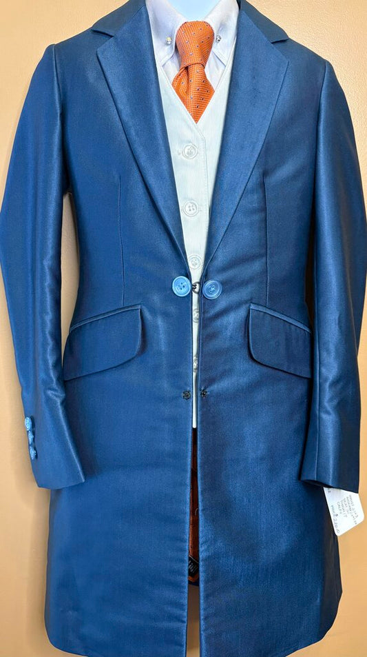 MEDIUM BLUE SHEEN BECKER BRO'S DAY SUIT