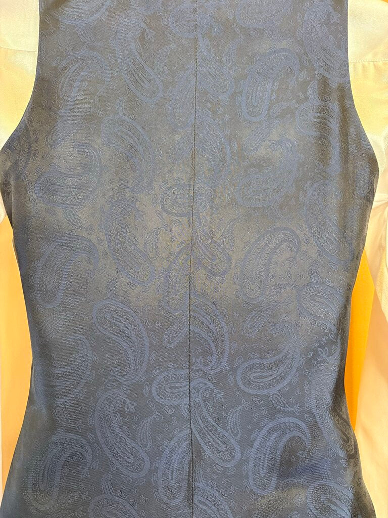 WHITE SATIN VEST