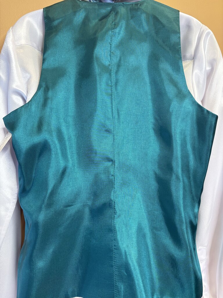 BRAND-NEW TEAL SATIN BETTY BERDINE VEST