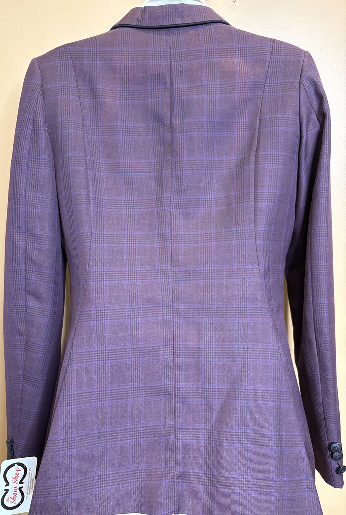 HUNT COAT MAROON WITH BLUE/BLACK PLAID