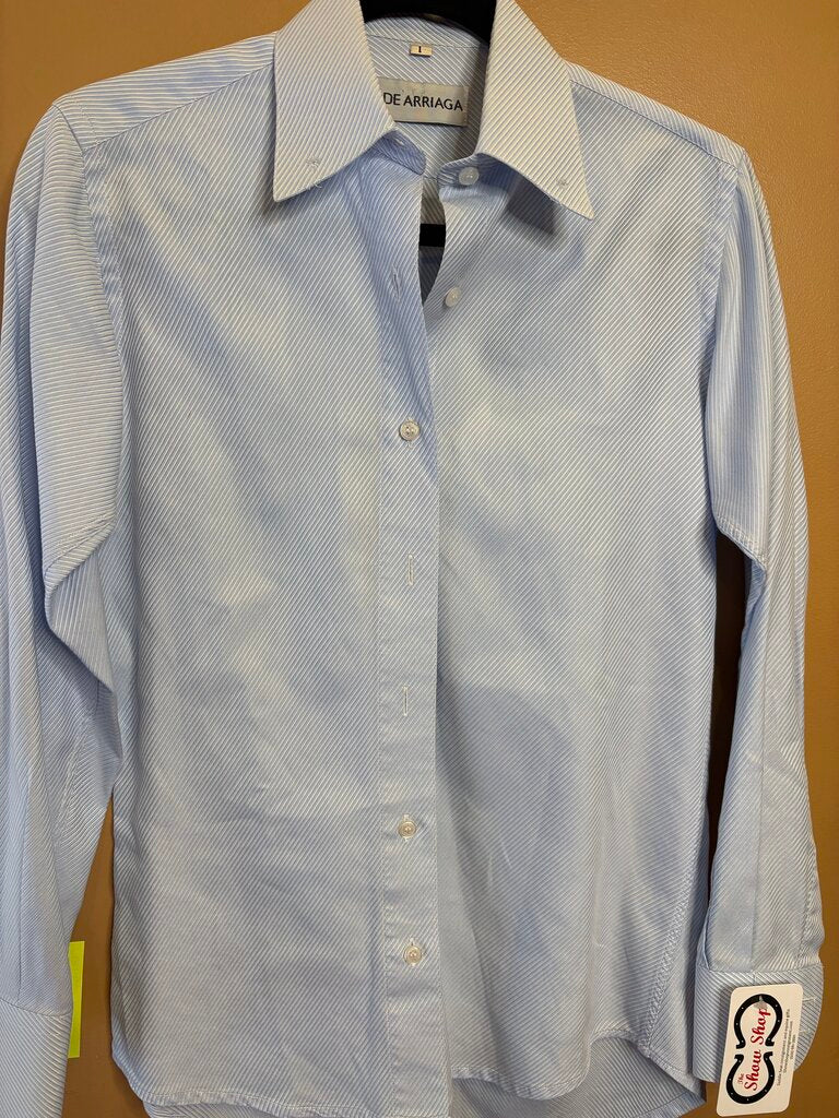 BLUE STRIPE MARSHA DEARRIAGA SHIRT