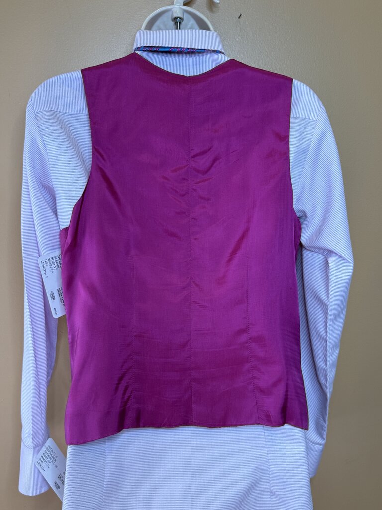 FUCHSIA SATIN BETTY BERDINE VEST