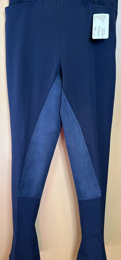 NAVY LUCKY JODS WITH FULL SUEDE SEAT