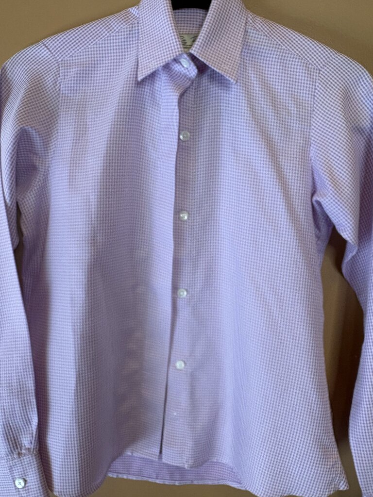 PURPLE CHECK BETTY BERDINE SHIRT
