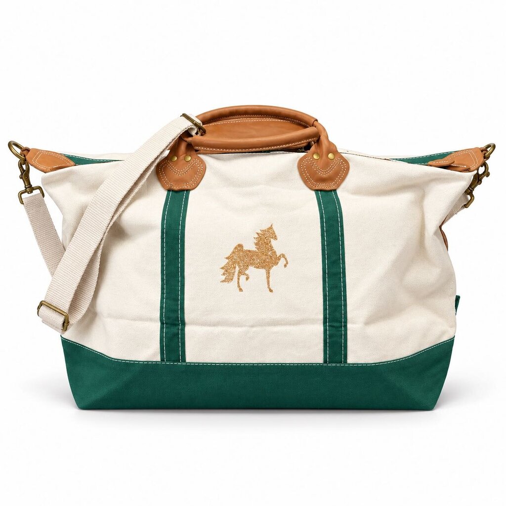 WEEKENDER X-LARGE CANVAS TOTE BAG GREEN