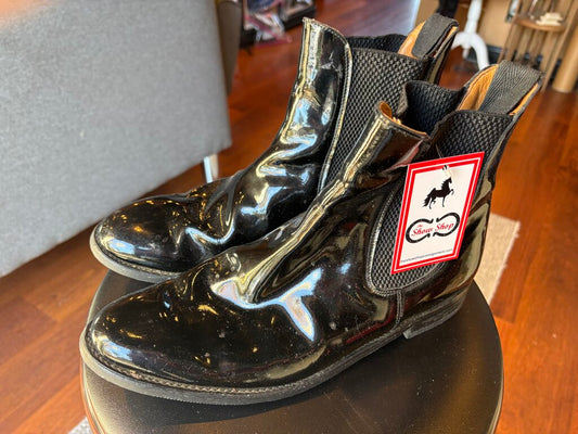 PATENT LEATHER BLACK BOOTS NORTH HAMPTONSHIRE