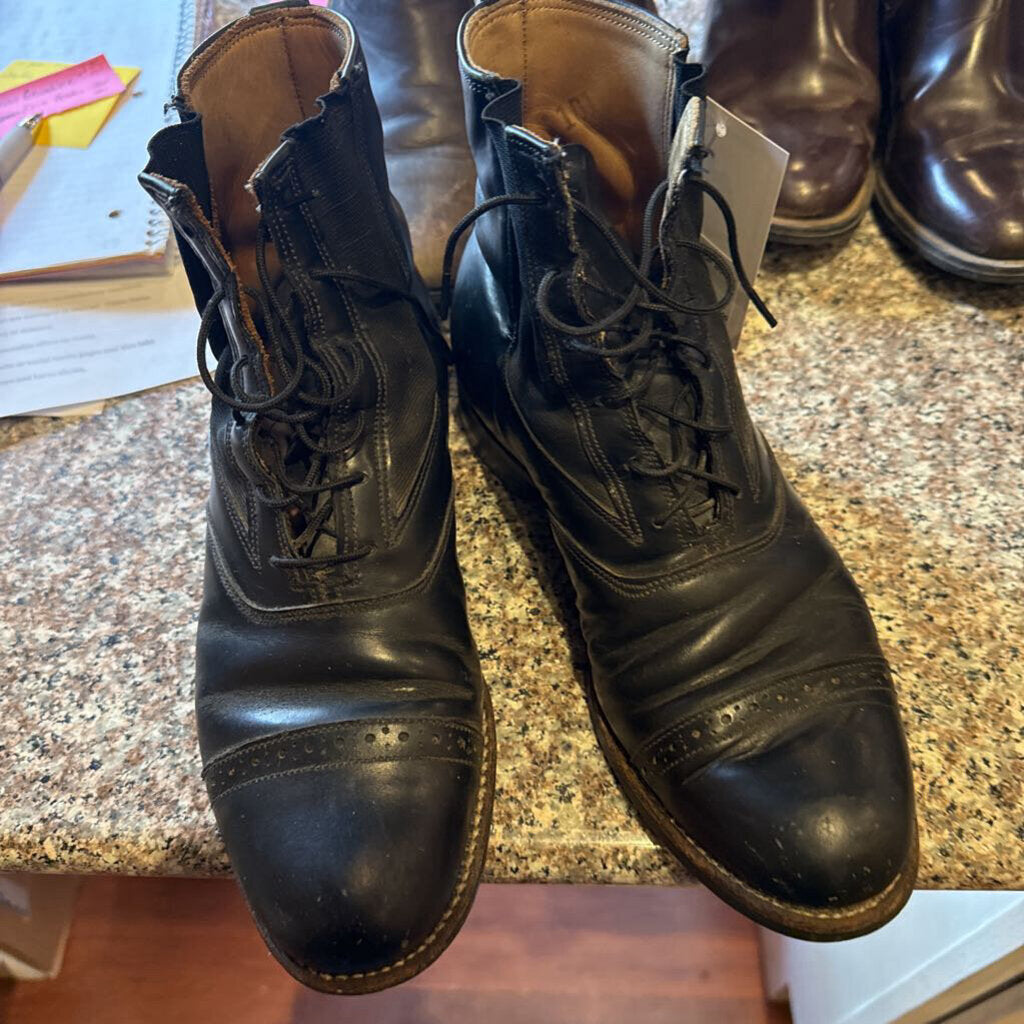 BLACK KROOP BOOTS 4.5 LACE UP