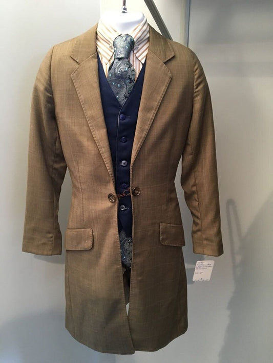 day suit - Frierson's tan with blue windowpane (1492)