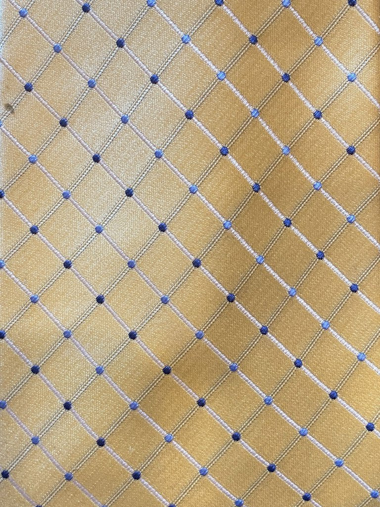 TIE YELLOW WITH BLUE DOTS