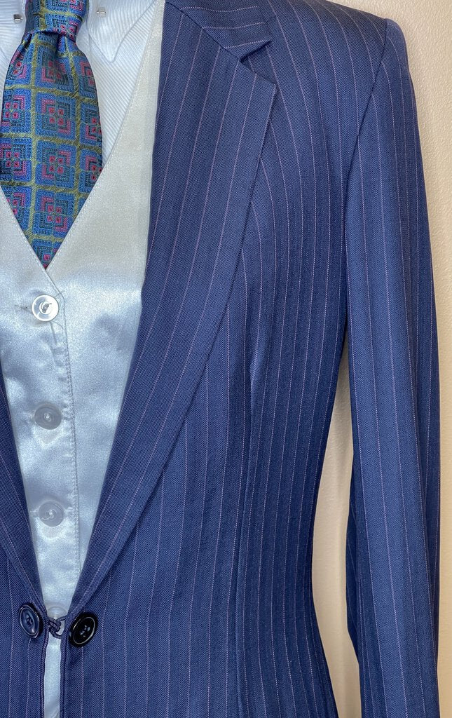 DAY SUIT BBROS NAVY WITH PINK STRIPE