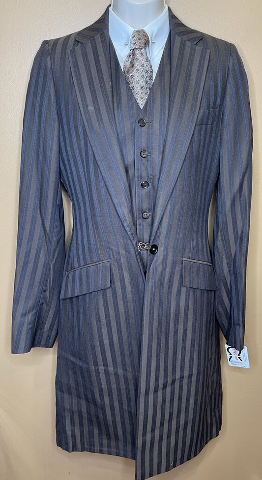 DAY SUIT 3 piece MEN'S BROWN WITH RUST STRIPE FRIERSONS