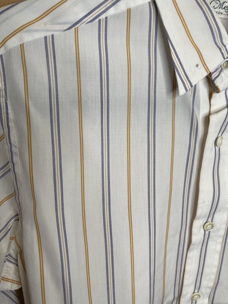 SHIRT BLUE/MUSTARD STRIPE CM