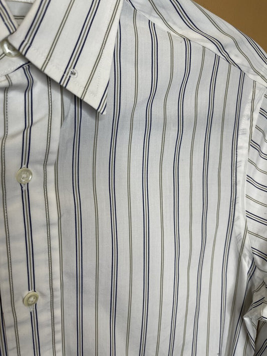 SHIRT BLUE/GREEN STRIPE CM