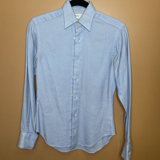 SHIRT BLUE BASKETWEAVE CARL MEYERS