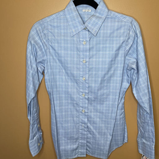 shirt custom blue plaid