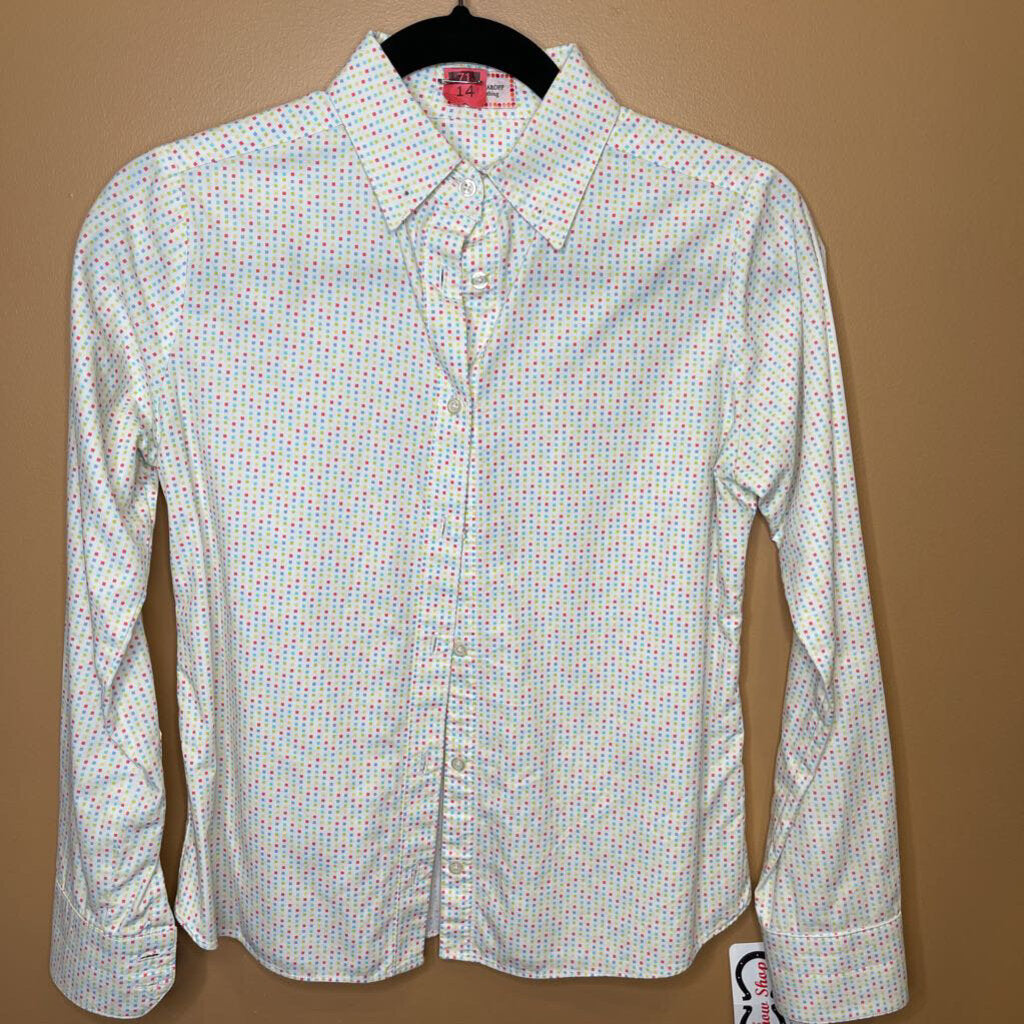 SHIRT WHITE WITH MULTI SQUARES