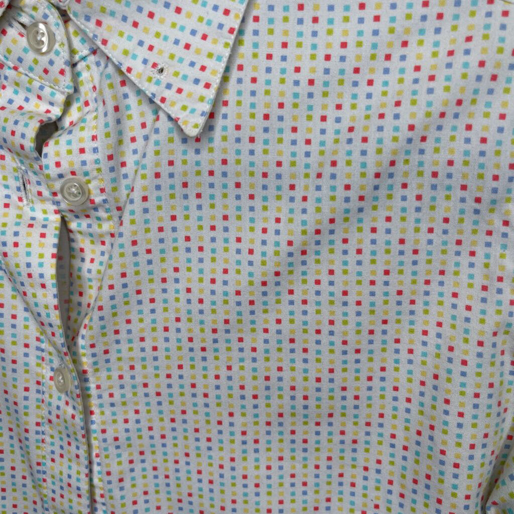 SHIRT WHITE WITH MULTI SQUARES