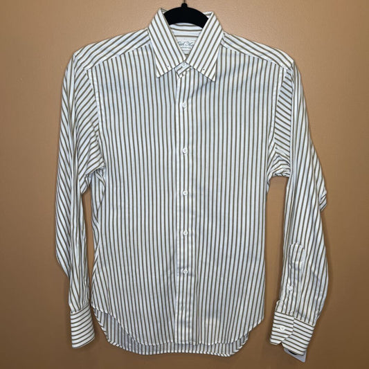 SHIRT CARL MEYERS TAN STRIPES