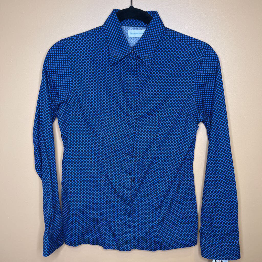 SHIRT BLUE /BLACK DIAMONDS BLUE RIBBON BOUTIQUE