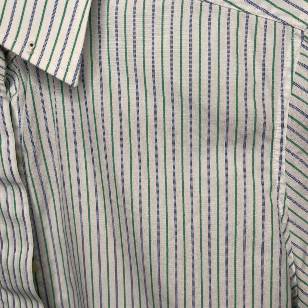 SHIRT DEREGNACUOURT GREEN/PURPLE STRIPE