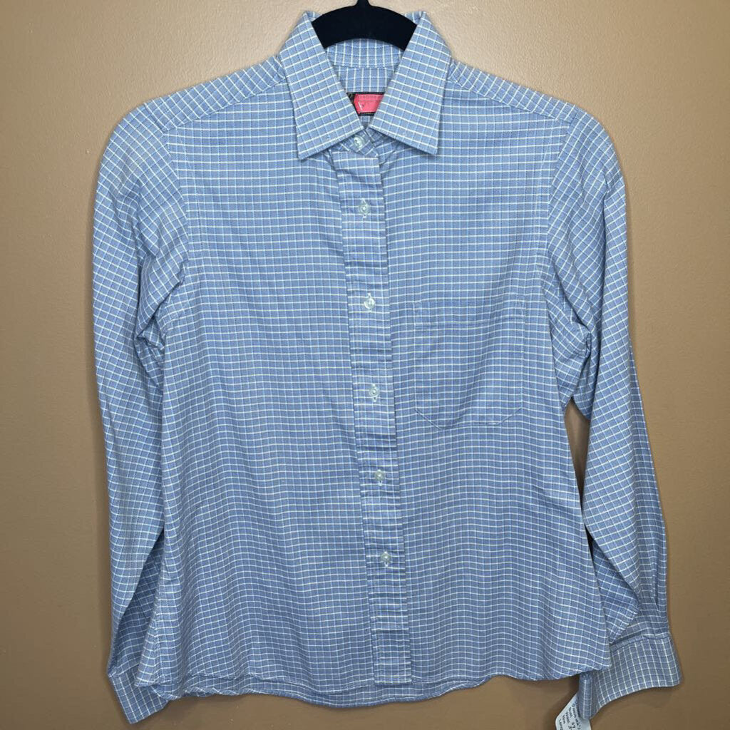 SHIRT DEREGNAUCOURT BLUE WITH WINDOWPANE