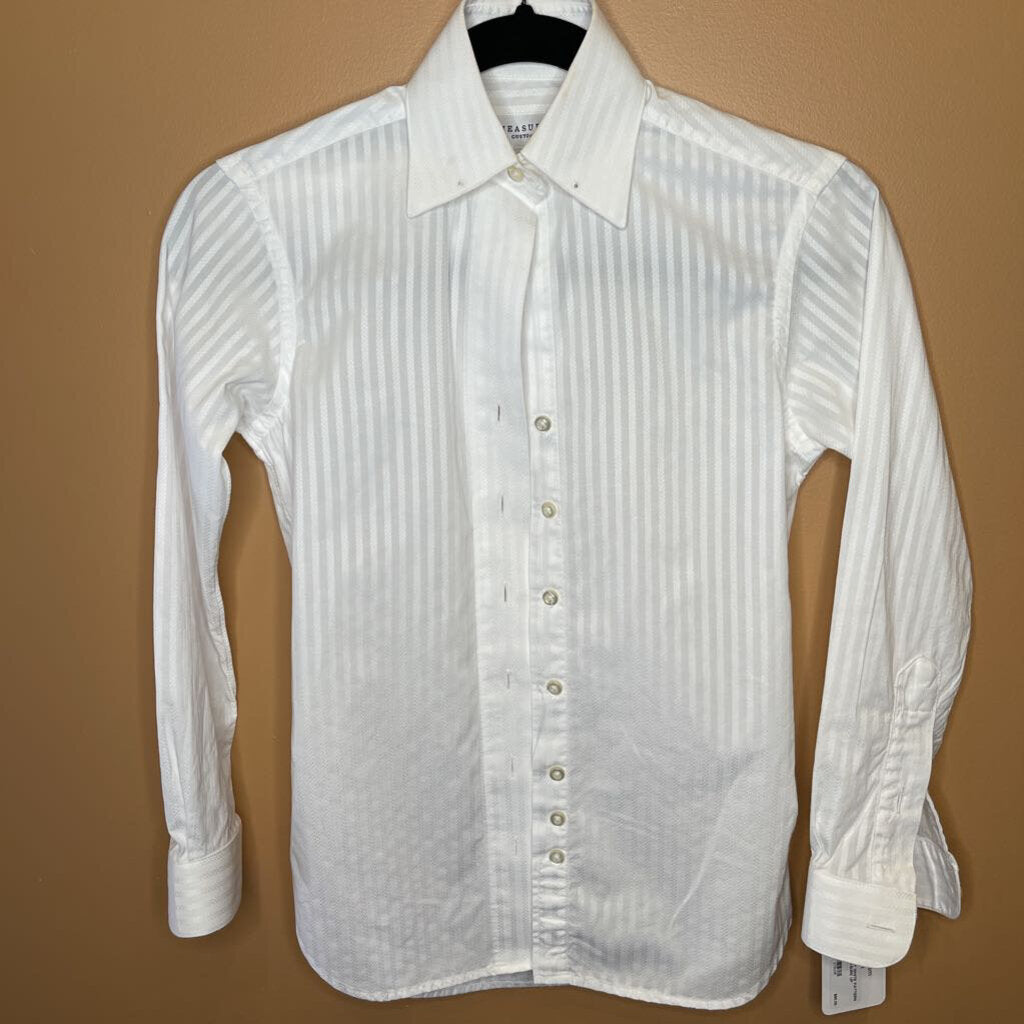 SHIRT WHITE PATTERN MEASURE UP