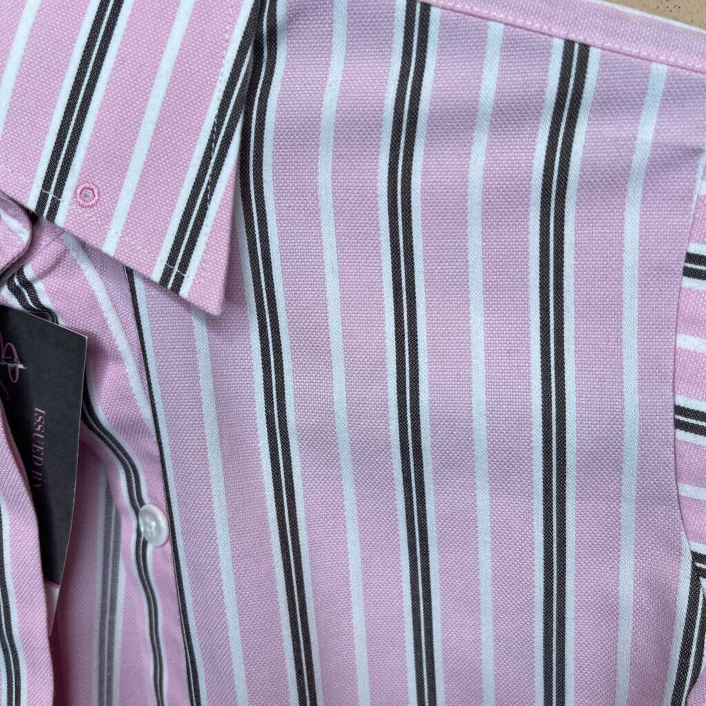 SHIRT ELLIE MAY PINK WITH BROWN STRIPES