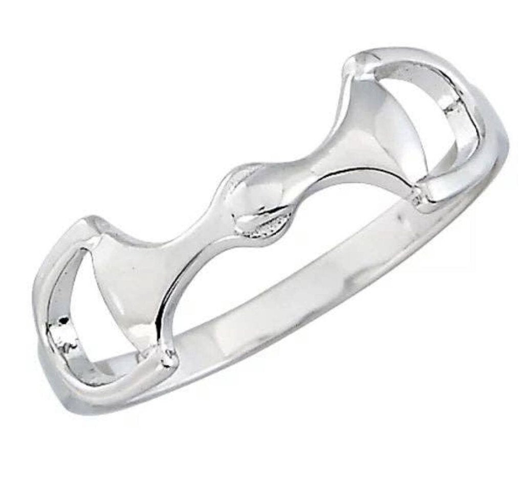 RING SNAFFLE BIT STERLING SILVER