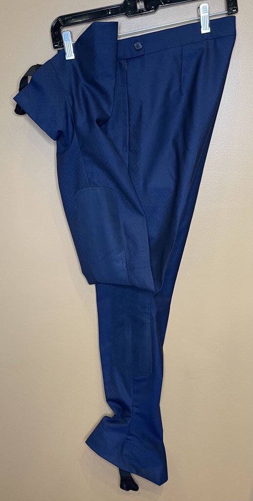 DAY SUIT "NEVER WORN" BLUE DIAMOND PATTERN MARSHA DEARRIAGA