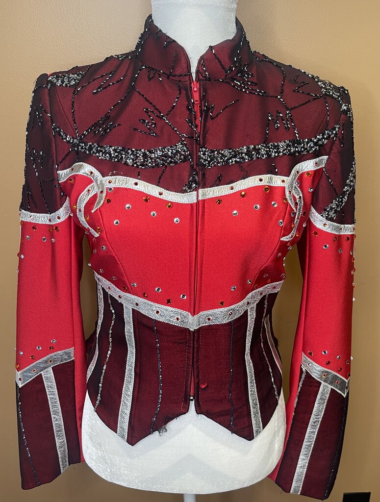 WESTERN JACKET RED MARSHA DEARRIAGA