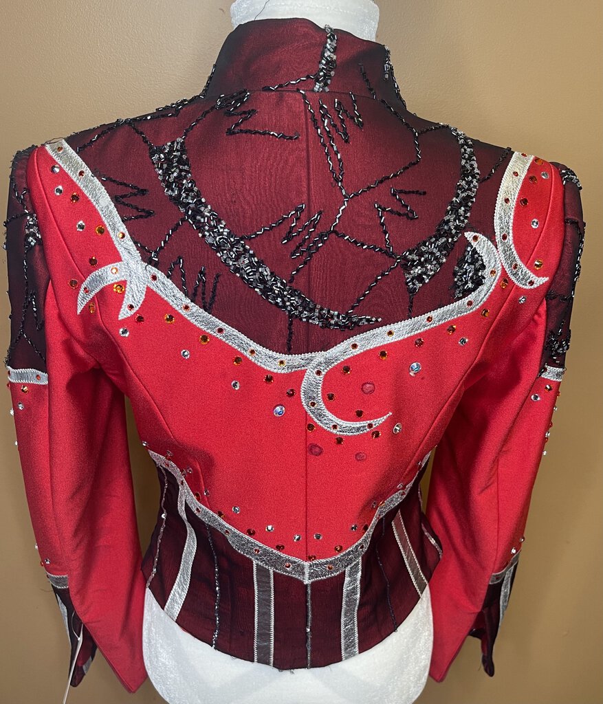 WESTERN JACKET RED MARSHA DEARRIAGA