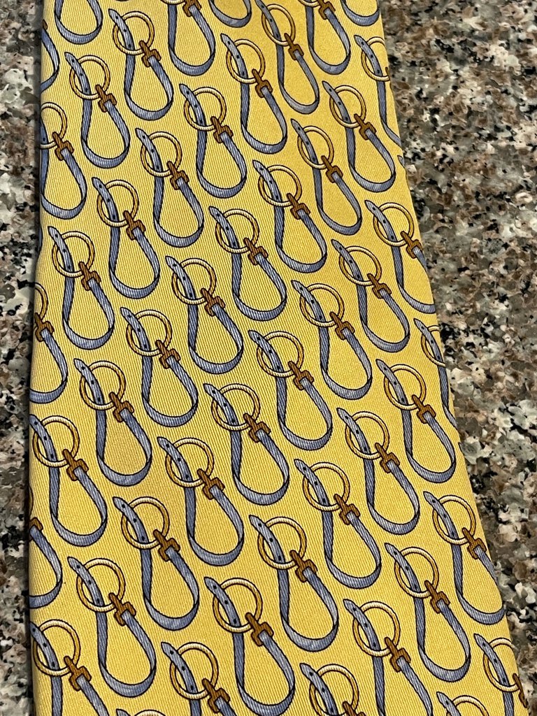 TIE YELLOW/BLUE GUCCI