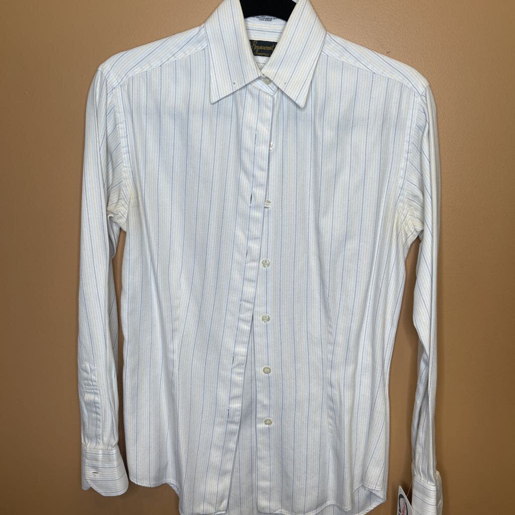 SHIRT DEREGNAUCOURT BLUE/YELLOW STRIPES