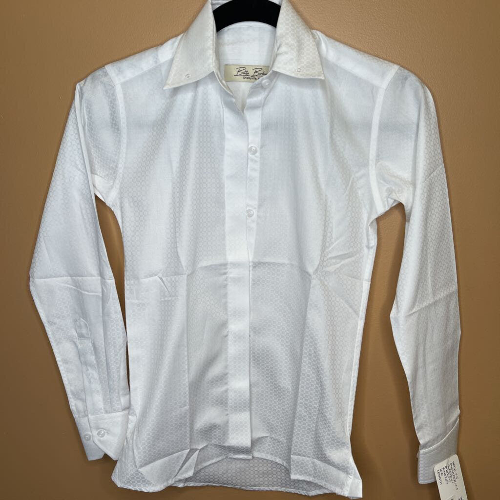 SHIRT NEW BETTY BERDINE WHITE CHECK