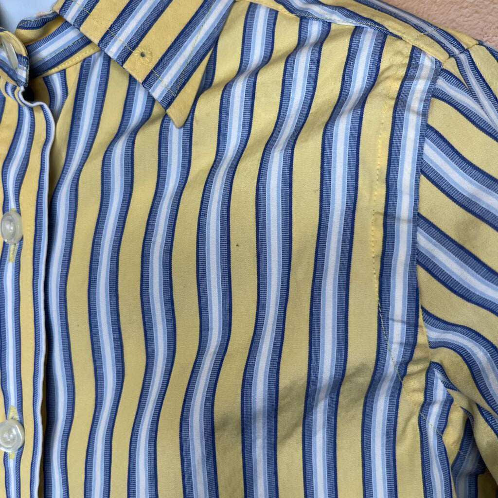 SHIRT YELLOW WITH BLUE STRIPES LECHEVAL