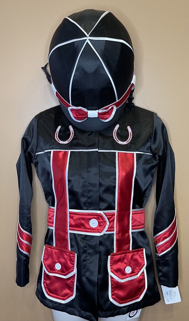 ROAD SILKS RED/BLACK WITH MATCHING HELMET