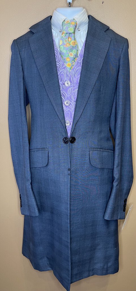 DAY SUIT BLUE/GRAY PLAID BECKER BROTHERS